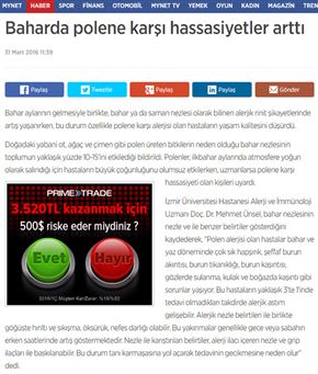 Baharda Polene Karşı Hassasiyetler Arttı Haberi ve Son ...